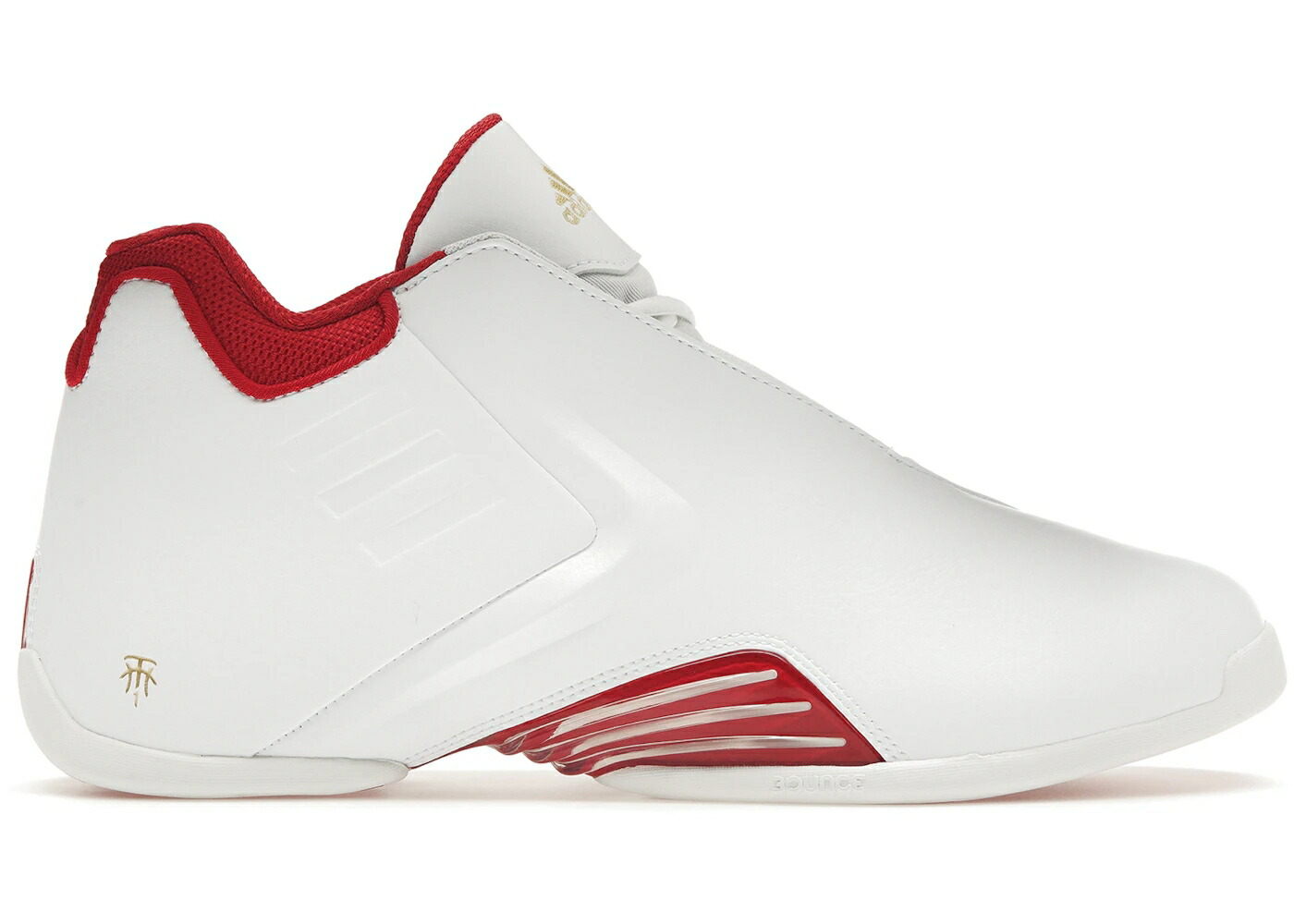 アディダス 白色 ホワイト スニーカー メンズ ADIDAS T-MAC 3 RESTOMOD WHITE BETTER SCARLET / FOOTWEAR WHITE BETTER SCARLET