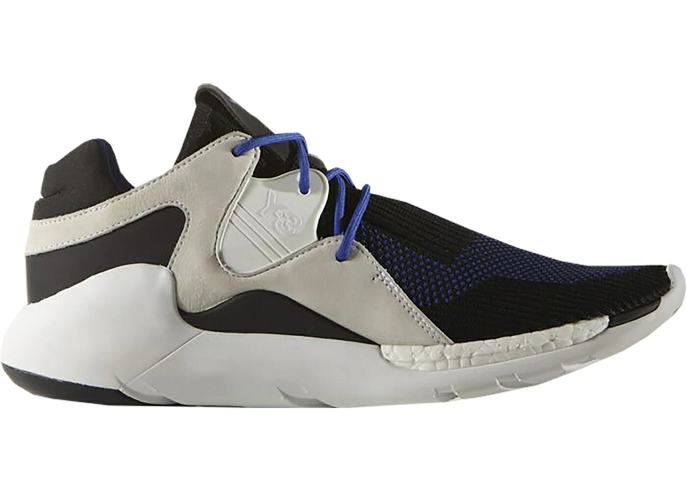 アディダス 幽客 編み物 青碧 青碧 白いこと 白いこと スニーカー メンズ ADIDAS Y-3 QR RUN KNIT ELECTRIC BLUE / ELECTRIC BLUE FOOTWEAR WHITE