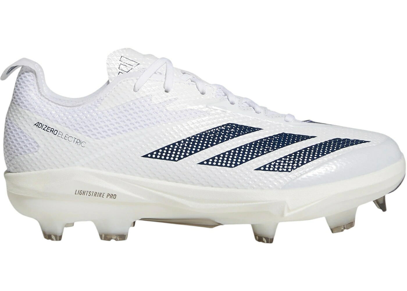 アディダス アディゼロ 白色 ホワイト チーム 紺色 ネイビー 青色 ブルー 2.0 スニーカー メンズ ADIDAS ADIZERO ELECTRIC TPU WHITE TEAM NAVY BLUE / CLOUD WHITE TEAM NAVY BLUE 2