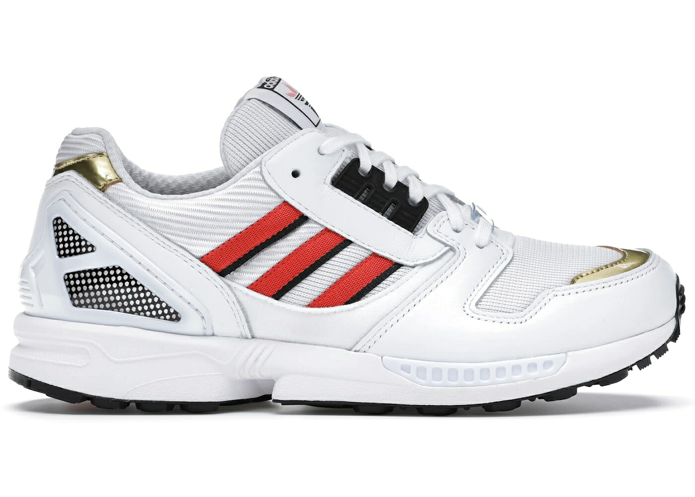 アディダス オリンピック 白色 ホワイト 赤 レッド コア スニーカー メンズ ADIDAS ZX 8000 OLYMPIC (2020) / CLOUD WHITE HI RES RED CORE｜スニケス
