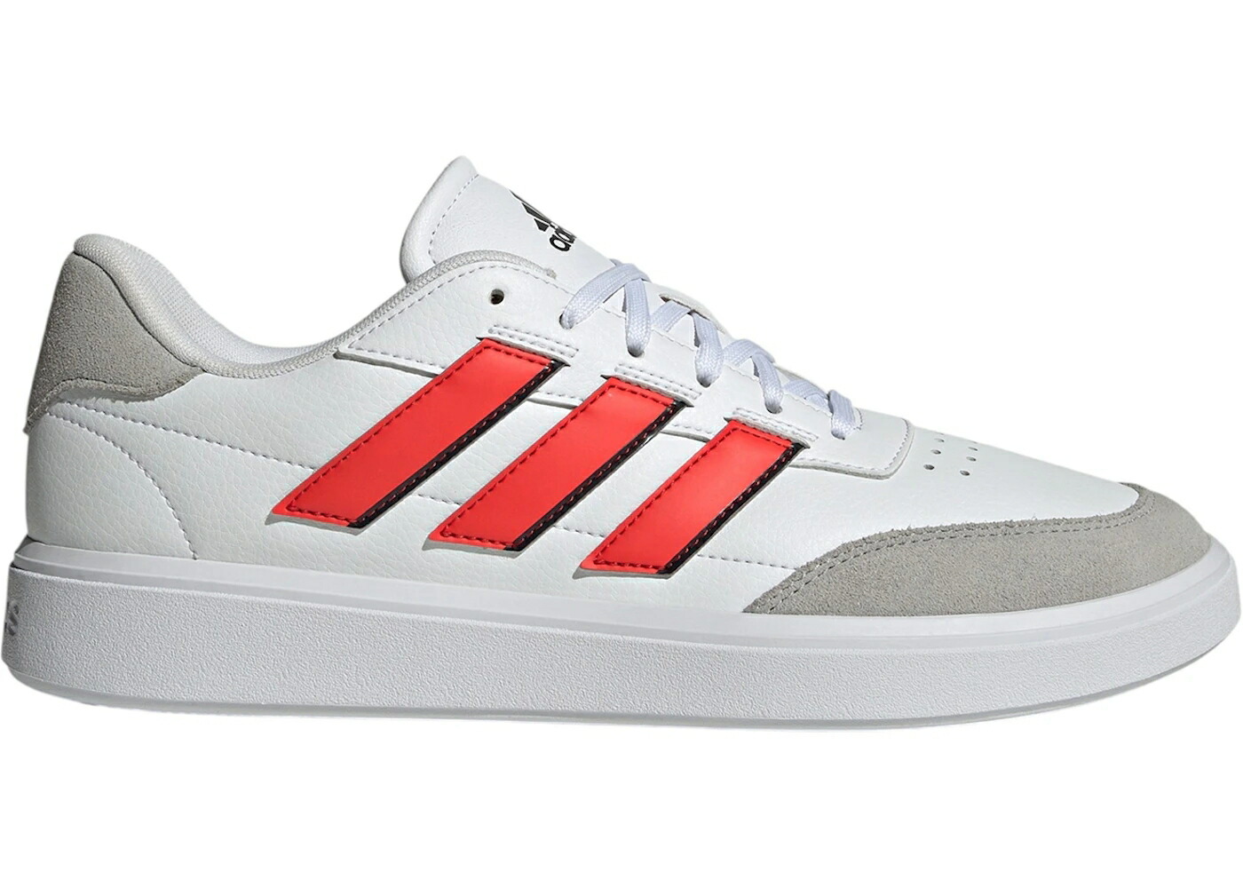 アディダス 白色 ホワイト 赤 レッド カーボン スニーカー メンズ ADIDAS COURTBLOCK WHITE BRIGHT RED / CLOUD WHITE BRIGHT RED CARBON