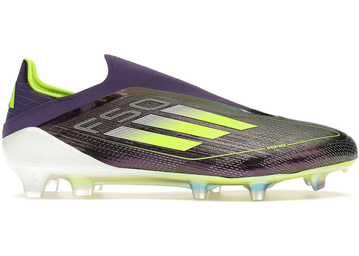 アディダス エリート ファ同盟罷工 紫 パープル 白いこと 白いこと スニーカー メンズ ADIDAS LACELESS F50 ELITE FAST REBORN FG PURPLE LUCID LEMON / PURPLE CLOUD WHITE LUCID LEMON