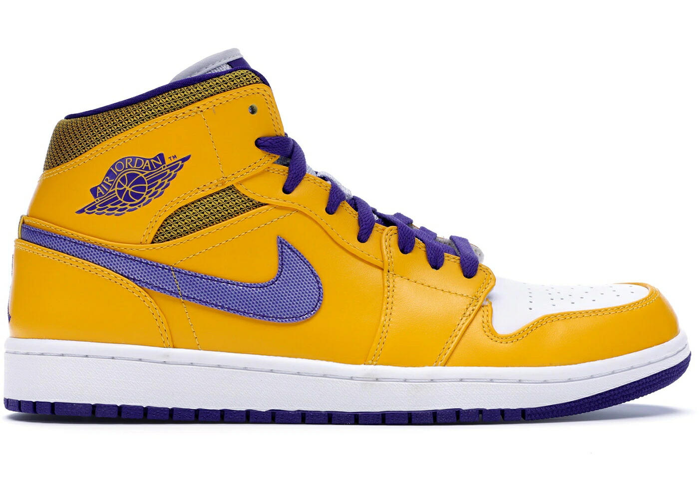 ナイキ ジョーダン ミッド レイカーズ ゴールド 黄色 イエロー スニーカー メンズ JORDAN 1 MID LAKERS / UNIVERSITY GOLD TOUR YELLOW