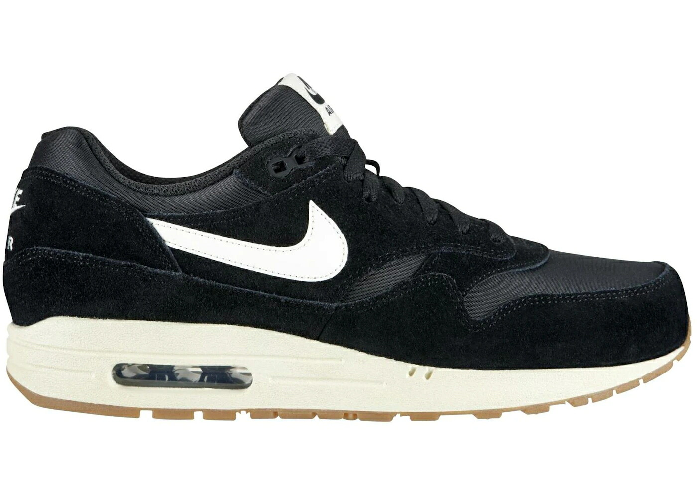 ナイキ マックス 黒いこと 黒いこと 赤銅色 赤銅色 エア湖マックス スニーカー メンズ NIKE AIR MAX 1 BLACK GUM LIGHT / BLACK SAIL BLACK GUM LGHT BROWN