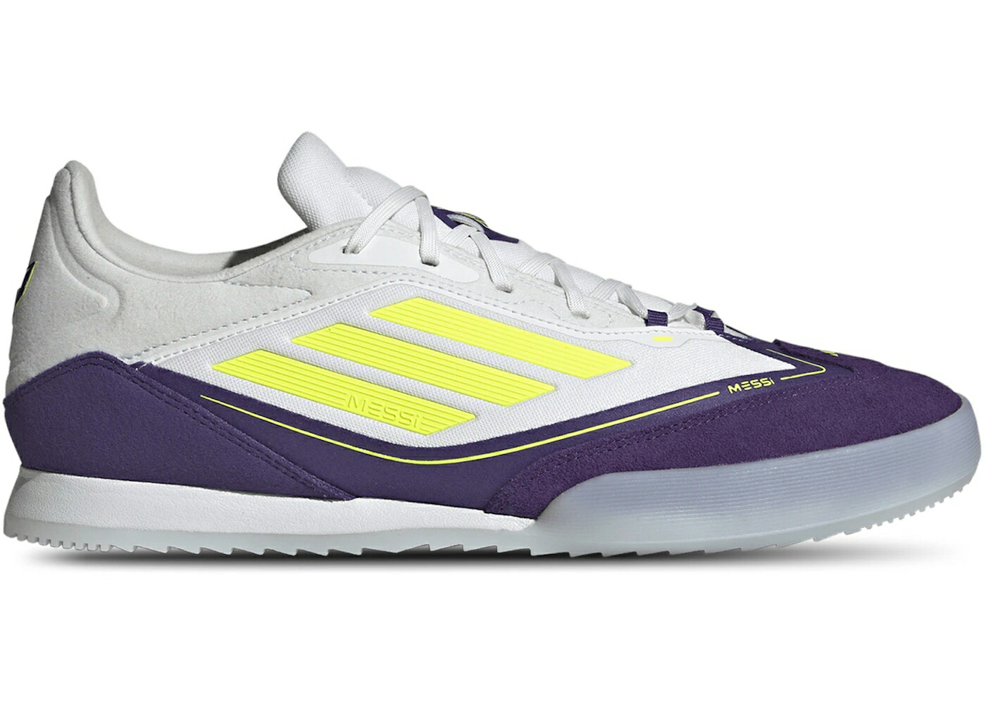 アディダス フリースタイル 白色 ホワイト 紫 パープル スニーカー メンズ ADIDAS F50 FREESTYLE MESSI TRIUNFO ESTELAR PACK / CLOUD WHITE LUCID LEMON PURPLE