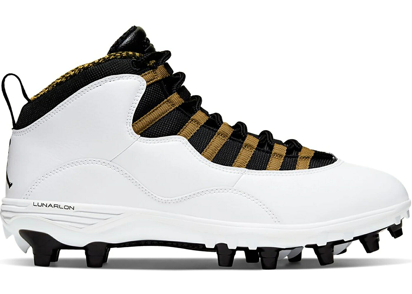 ナイキ ジョーダン ミッド 白いこと 白いこと 黒いこと 黒いこと ゴールド スニーカー メンズ JORDAN 10 TD MID WHITE BLACK METALLIC GOLD / WHITE BLACK METALLIC GOLD