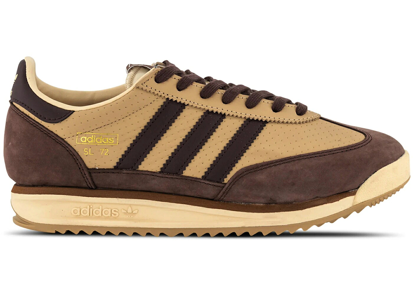 アディダス ウォーム 砂色 真砂 影ぼうし 影ぼうし 赤銅色 赤銅色 スニーカー メンズ ADIDAS SL 72 RS WARM SAND / WARM SAND SHADOW BROWN PRELOVED
