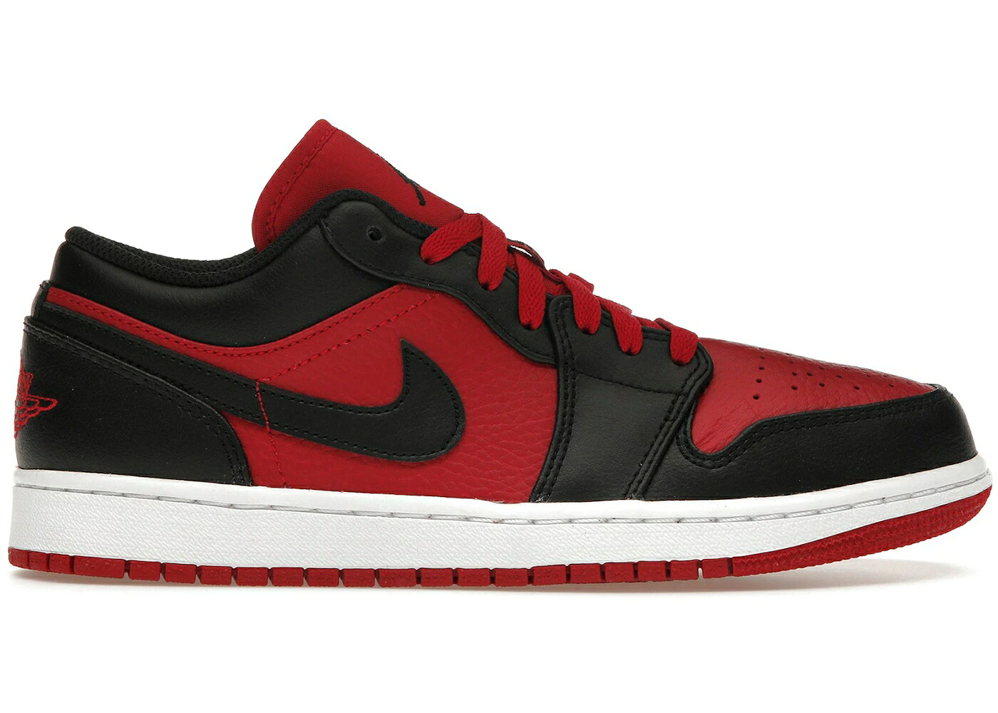 ナイキ ジョーダン 黒色 ブラック 赤 レッド 白色 ホワイト スニーカー メンズ JORDAN 1 LOW BLACK GYM RED / BLACK GYM RED WHITE