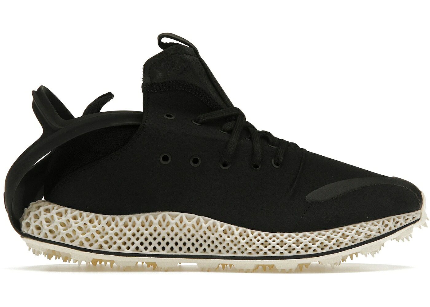 アディダス 黒いこと 黒いこと 皮膚軟化剤 白いこと 白いこと スニーカー メンズ ADIDAS Y-3 RUNNER 4D HALO BLACK CREAM WHITE / BLACK BLACK CREAM WHITE
