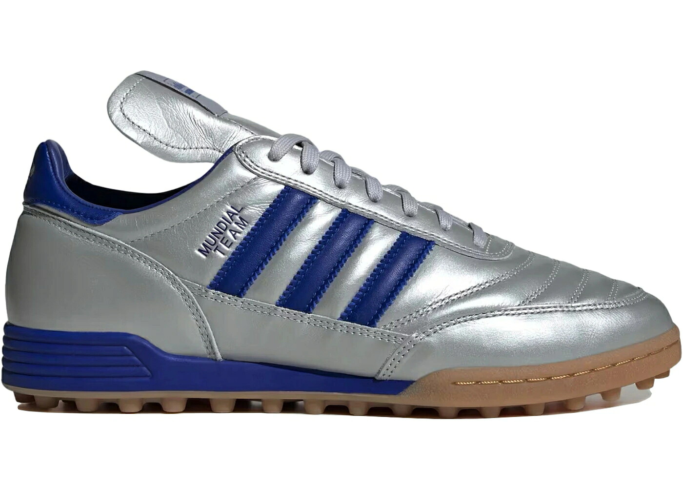 アディダス チーム 銀色 シルバー 青色 ブルー スニーカー メンズ ADIDAS MUNDIAL TEAM SILVER METALLIC ROYAL BLUE / SILVER METALLIC ROYAL BLUE GUM