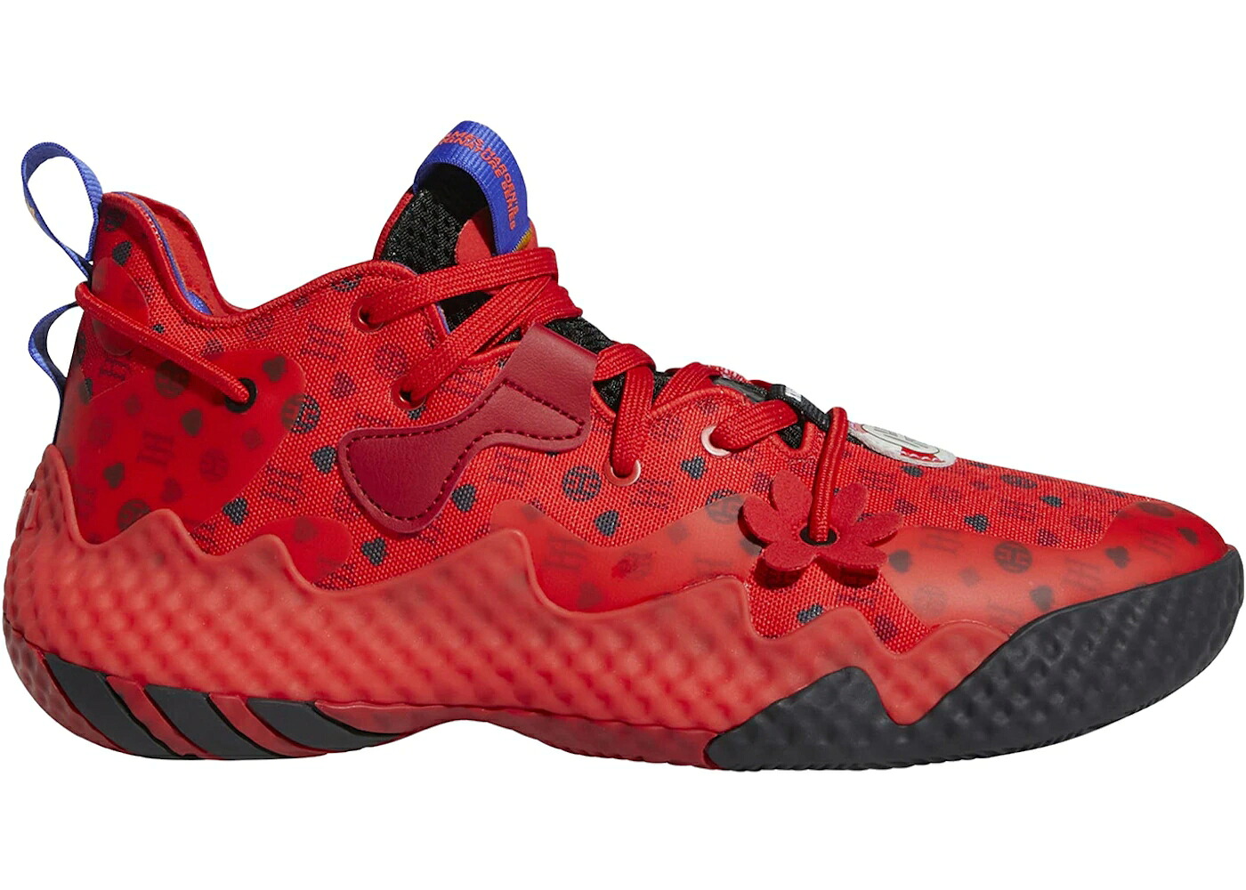 アディダス ハーデン 赤 赤いこと 中核グループ 黒いこと 黒いこと 野球クラブ VOL. スニーカー メンズ ADIDAS HARDEN 6 VIVID RED MONOGRAM / VIVID RED CORE BLACK TEAM