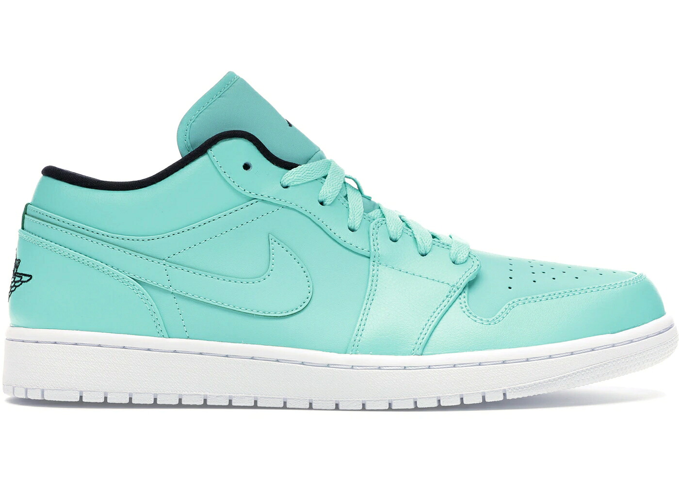 ナイキ ジョーダン 黒色 ブラック 白色 ホワイト スニーカー メンズ JORDAN 1 LOW HYPER TURQUOISE / HYPER TURQUOISE BLACK WHITE