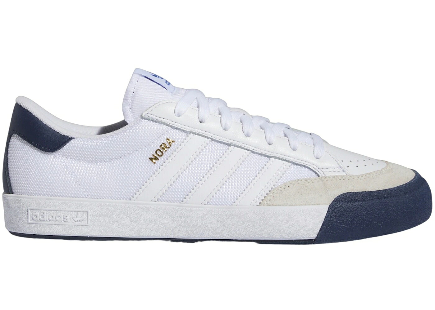 アディダス 白いこと 白いこと 紺色 米国海軍 スニーカー メンズ ADIDAS NORA CLOUD WHITE CHALK COLLEGIATE NAVY / CLOUD WHITE CHALK WHITE