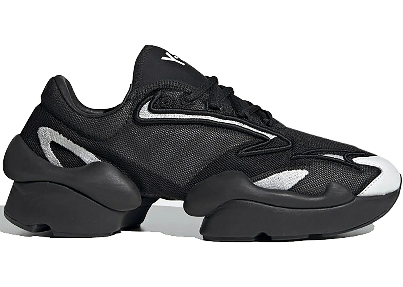 アディダス 黒色 ブラック コア 白色 ホワイト スニーカー メンズ ADIDAS Y-3 REN BLACK LAYERED MESH / BLACK CORE WHITE BLACK