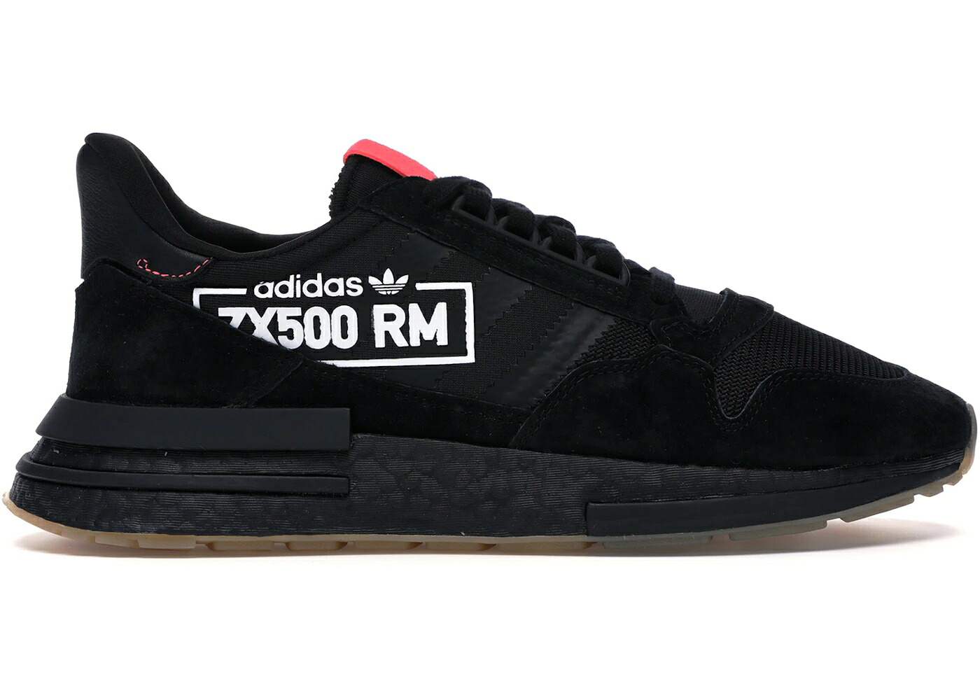 アディダス 中核グループ 黒いこと 黒いこと 赤 赤いこと スニーカー メンズ ADIDAS ZX 500 RM ALPHATYPE / CORE BLACK CORE BLACK FLASH RED