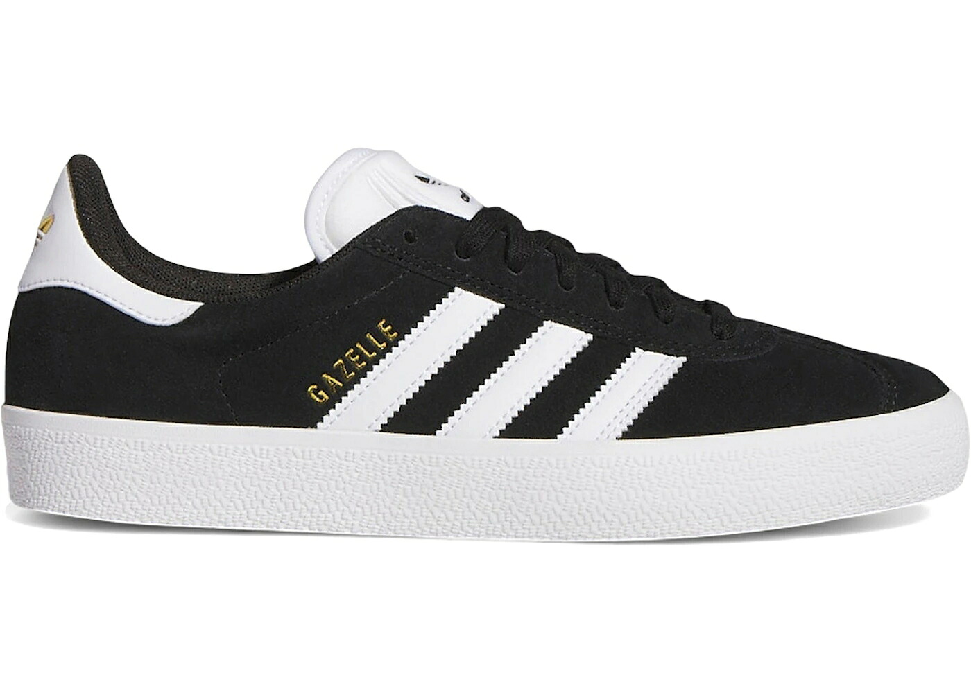 アディダス ガゼル 黒色 ブラック 白色 ホワイト コア ゴールド スニーカー メンズ ADIDAS GAZELLE ADV BLACK WHITE / CORE BLACK CLOUD WHITE GOLD