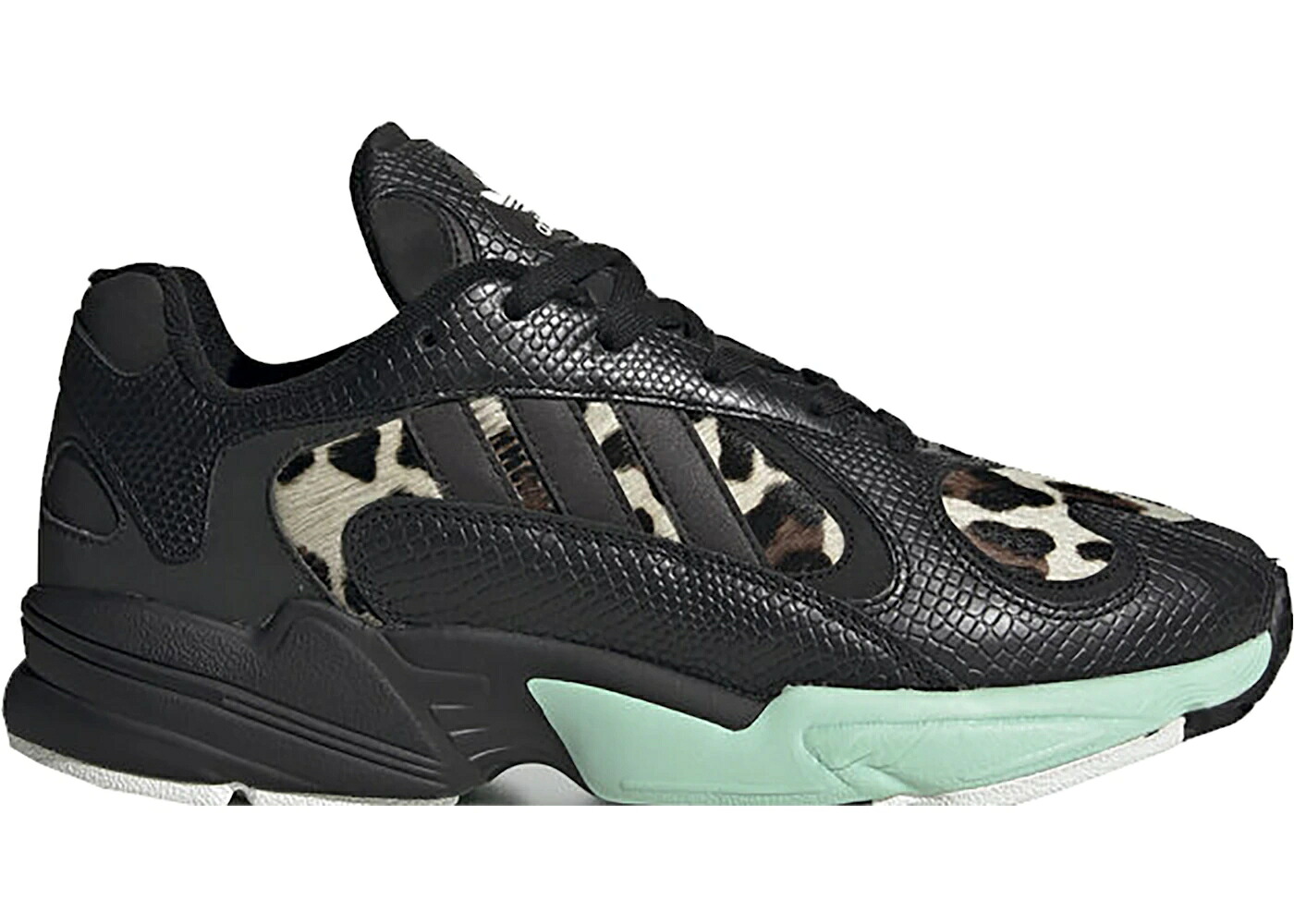 アディダス ナイト コア 黒色 ブラック スニーカー メンズ ADIDAS YUNG-1 NIGHT JUNGLE MINT / CORE BLACK CORE BLACK CORE BLACK