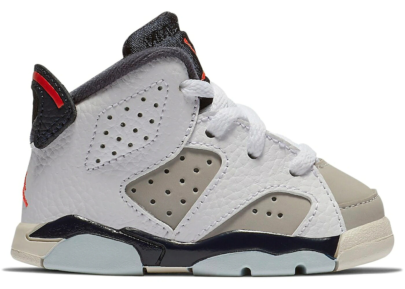 ナイキ ジョーダン 白いこと 白いこと 薄墨色 薄墨色 お坊っちゃん キッズ JORDAN 6 RETRO TINKER (TD) / WHITE INFRARED 23 NEUTRAL GREY