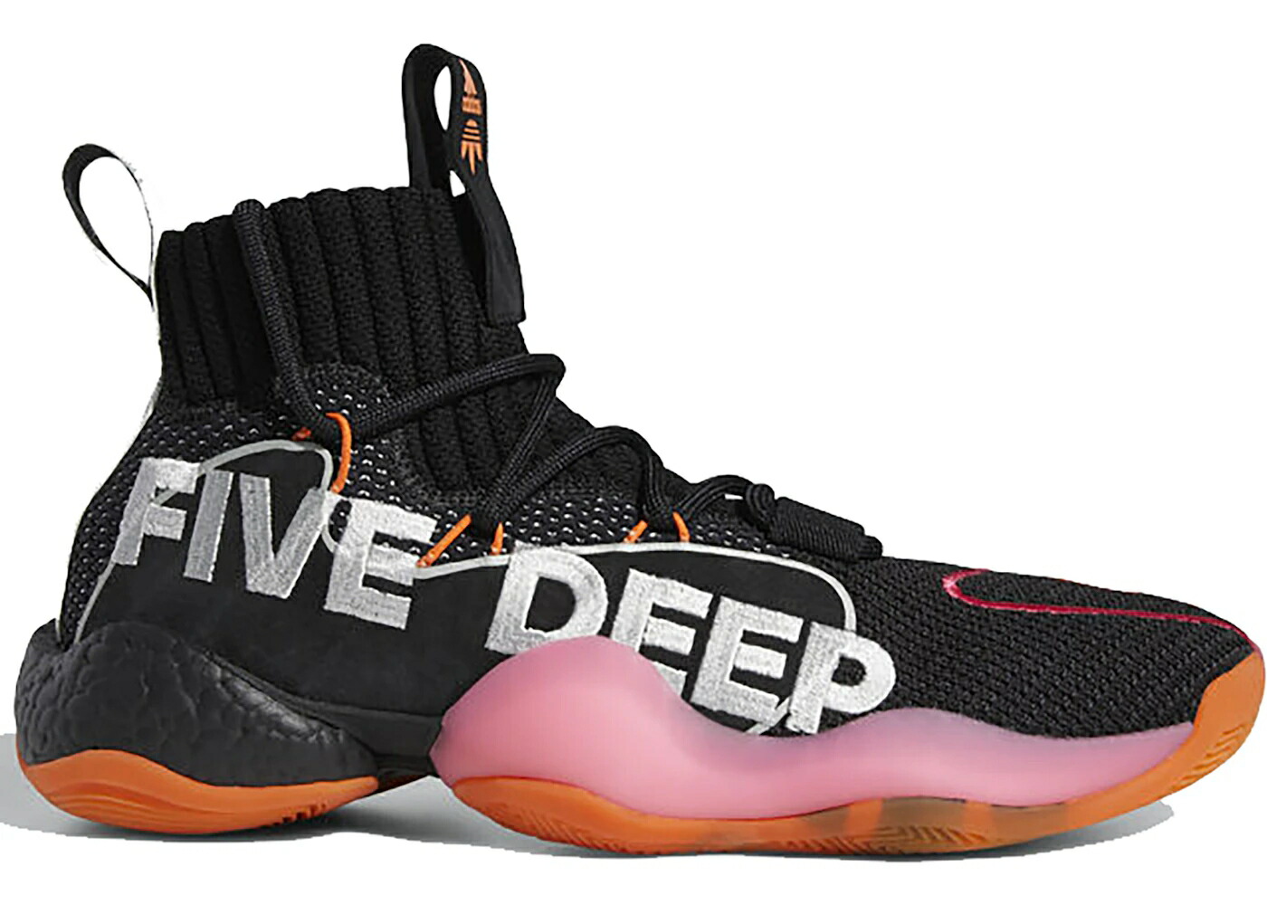 アディダス クレイジー コア 黒色 ブラック 白色 ホワイト 橙 オレンジ スニーカー メンズ ADIDAS CRAZY BYW X WALL WAY / CORE BLACK CLOUD WHITE ORANGE