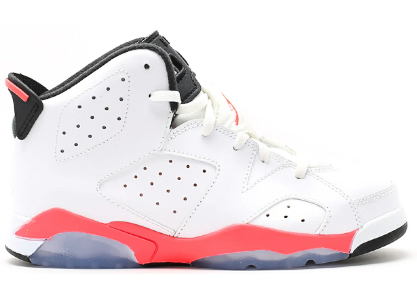 ナイキ ジョーダン 白色 ホワイト 黒色 ブラック ジュニア キッズ JORDAN 6 RETRO WHITE INFRARED (2014) (PS) / WHITE INFRARED BLACK ベビー マタニティ スニーカー