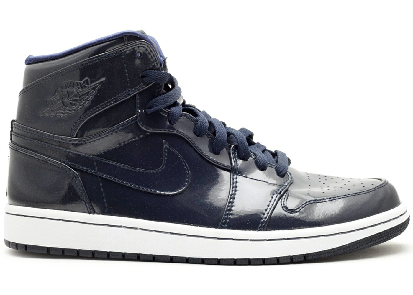 ナイキ ジョーダン ご機嫌 専売特許 白いこと 白いこと スニーカー メンズ JORDAN 1 RETRO HIGH PATENT DARK OBSIDIAN / DARK OBSIDIAN DARK OBSIDAN WHITE