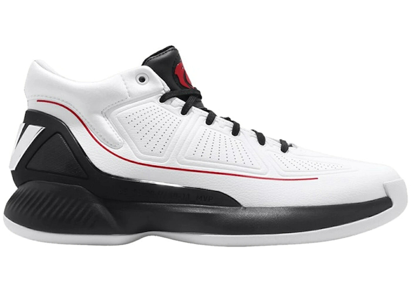 アディダス サクラ色 白いこと 白いこと 黒いこと 黒いこと 赤 赤いこと スニーカー メンズ ADIDAS D ROSE 10 WHITE BLACK RED / WHITE BLACK RED