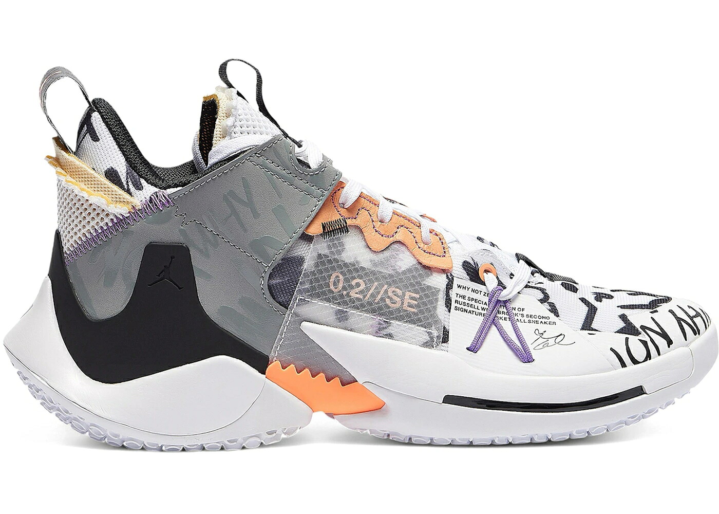ナイキ ジョーダン 橙 オレンジ色 白いこと 白いこと 黒いこと 黒いこと ZER0.2 スニーカー メンズ JORDAN WHY NOT SE ORANGE PULSE / WHITE ORANGE PULSE BLACK メンズ靴-スニーカー