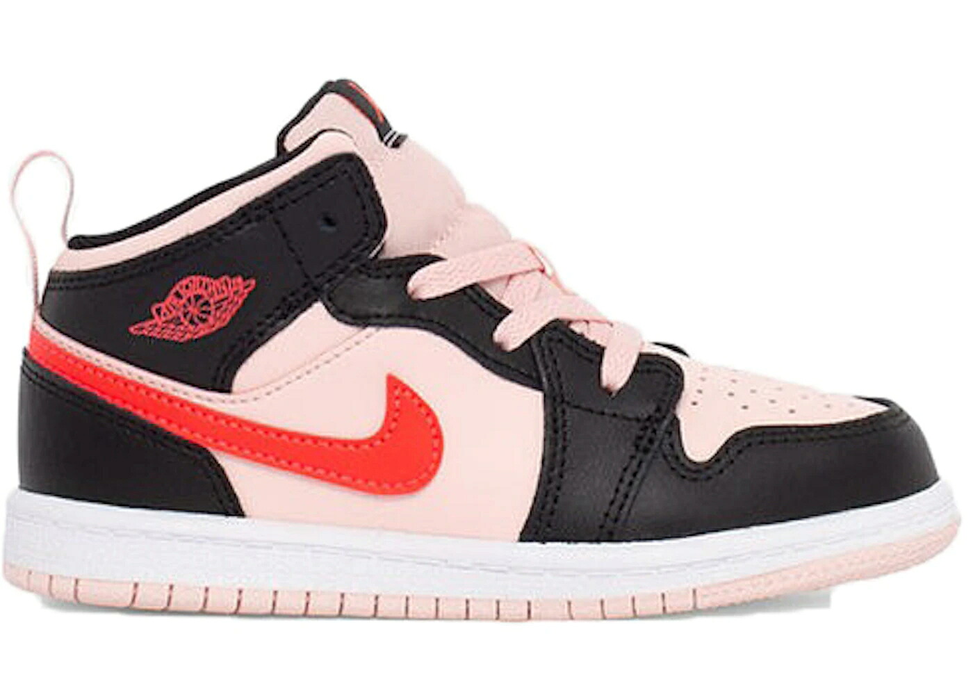 ナイキ ジョーダン ミッド 黒いこと 黒いこと 白いこと 白いこと お坊っちゃん キッズ JORDAN 1 MID ATMOSPHERE (TD) / ATMOSPHERE BLACK WHITE INFRARED