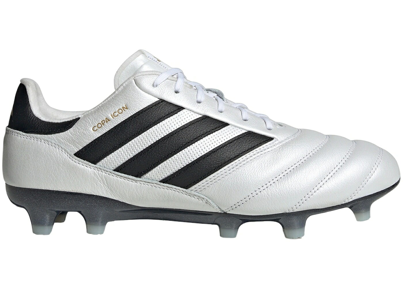 アディダス アイコン 白色 ホワイト コア 黒色 ブラック ゴールド スニーカー メンズ ADIDAS COPA ICON FG CLOUD WHITE CORE BLACK GOLD METALLIC / CLOUD WHITE CORE BLACK GOLD|スニケス