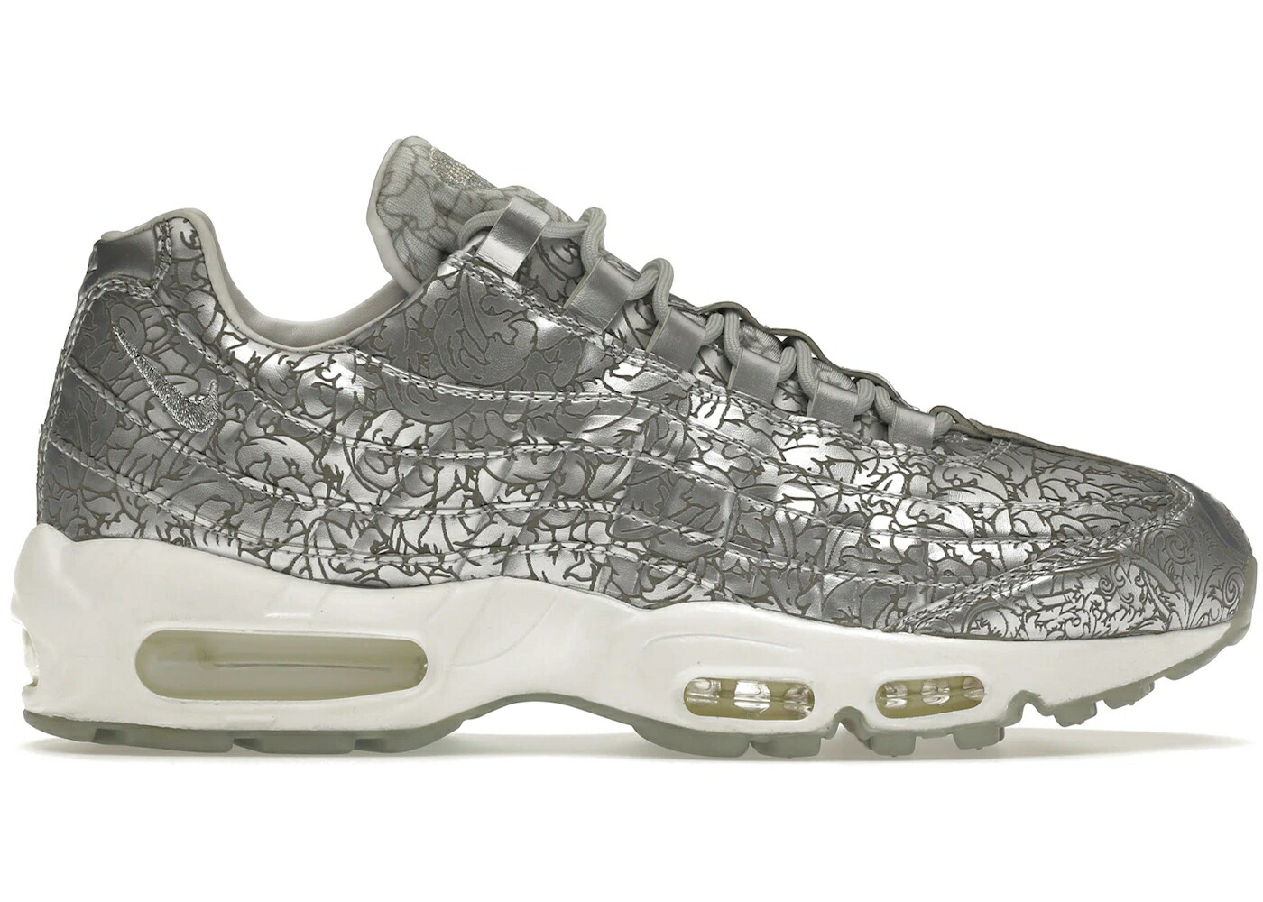ナイキ マックス ピュア プラチナム 銀色 シルバー エアマックス スニーカー メンズ NIKE AIR MAX 95 20TH ANNIVERSARY PURE PLATINUM / PURE PLATINUM METALLIC SILVER