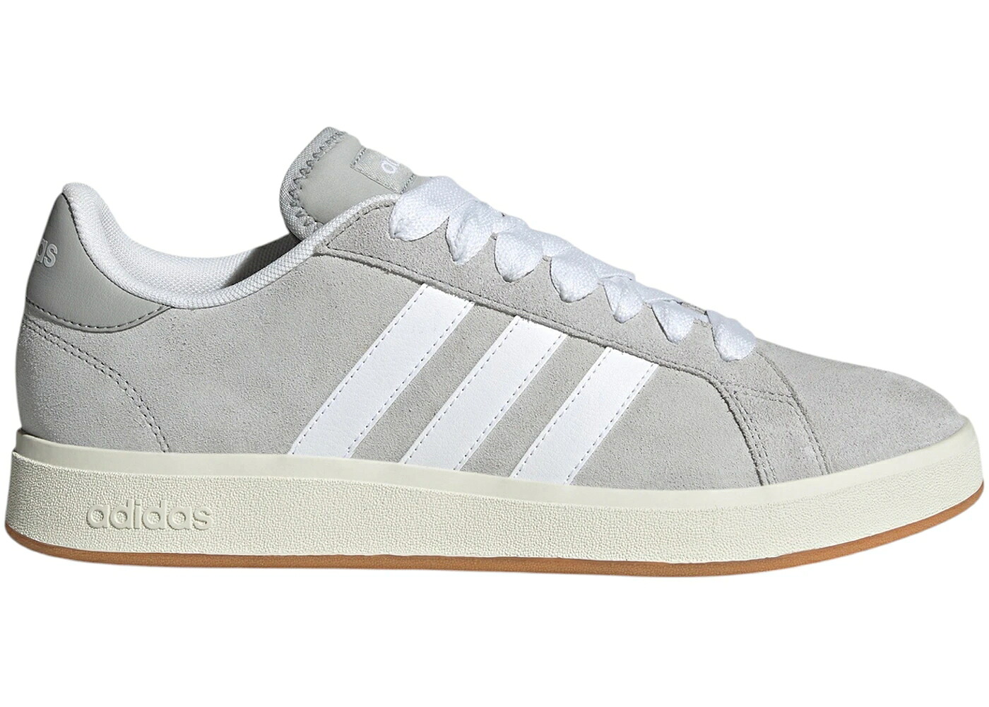 アディダス 地びた 厚地の外套 薄墨色 薄墨色 白いこと 白いこと スニーカー メンズ ADIDAS GRAND COURT BASE 00S GREY TWO CLOUD WHITE GUM / GREY TWO CLOUD WHITE GUM