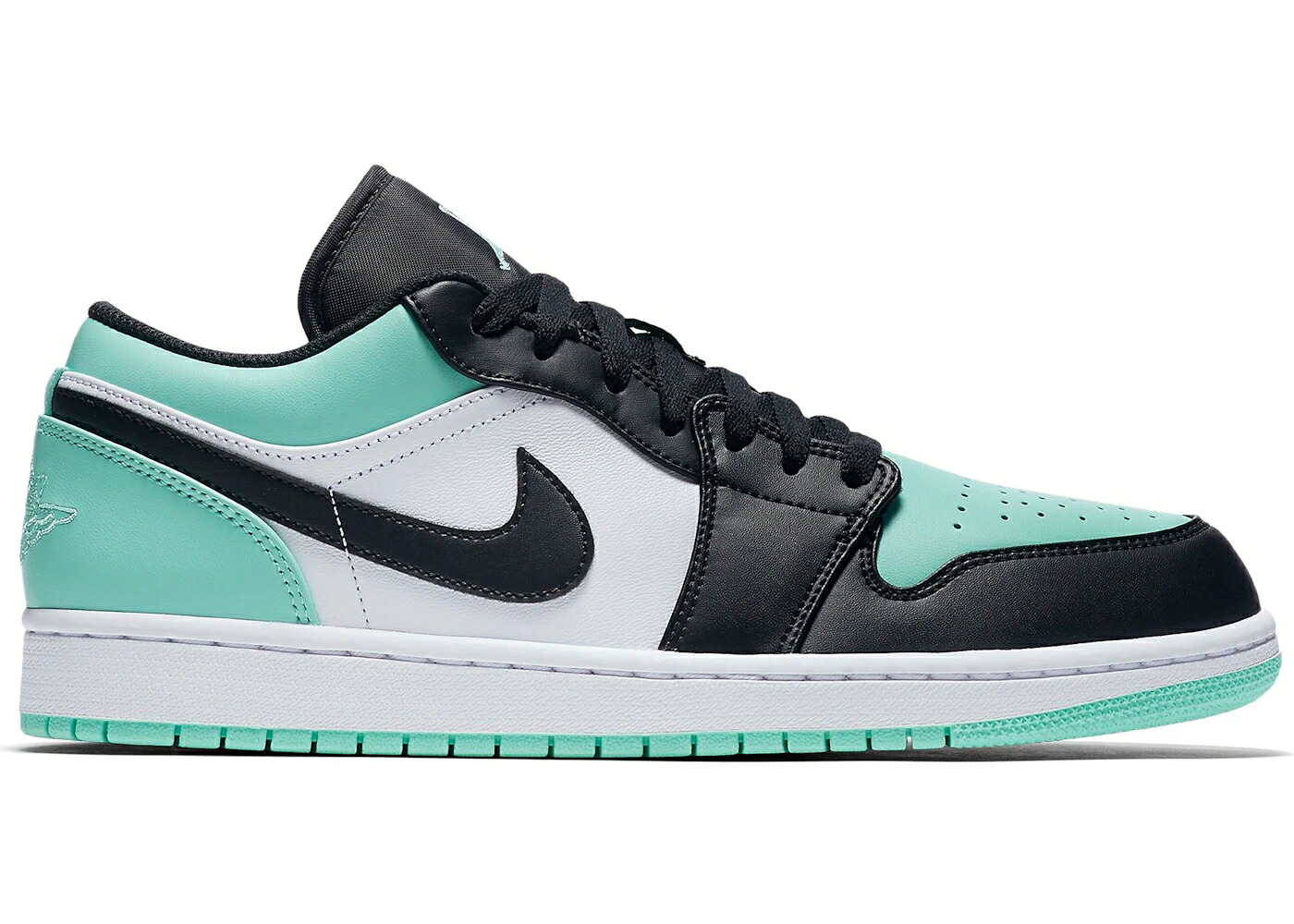 ナイキ ジョーダン 白いこと 白いこと ライズ 黒いこと 黒いこと スニーカー メンズ JORDAN 1 LOW EMERALD TOE / WHITE EMERALD RISE BLACK