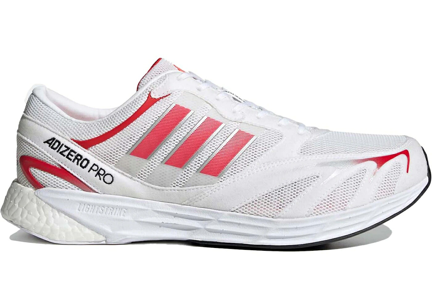 アディダス アディゼロ プロ 白色 ホワイト 赤 レッド スニーカー メンズ ADIDAS ADIZERO PRO V1 DNA CLOUD WHITE VIVID RED / CLOUD WHITE VIVID RED SOLAR RED