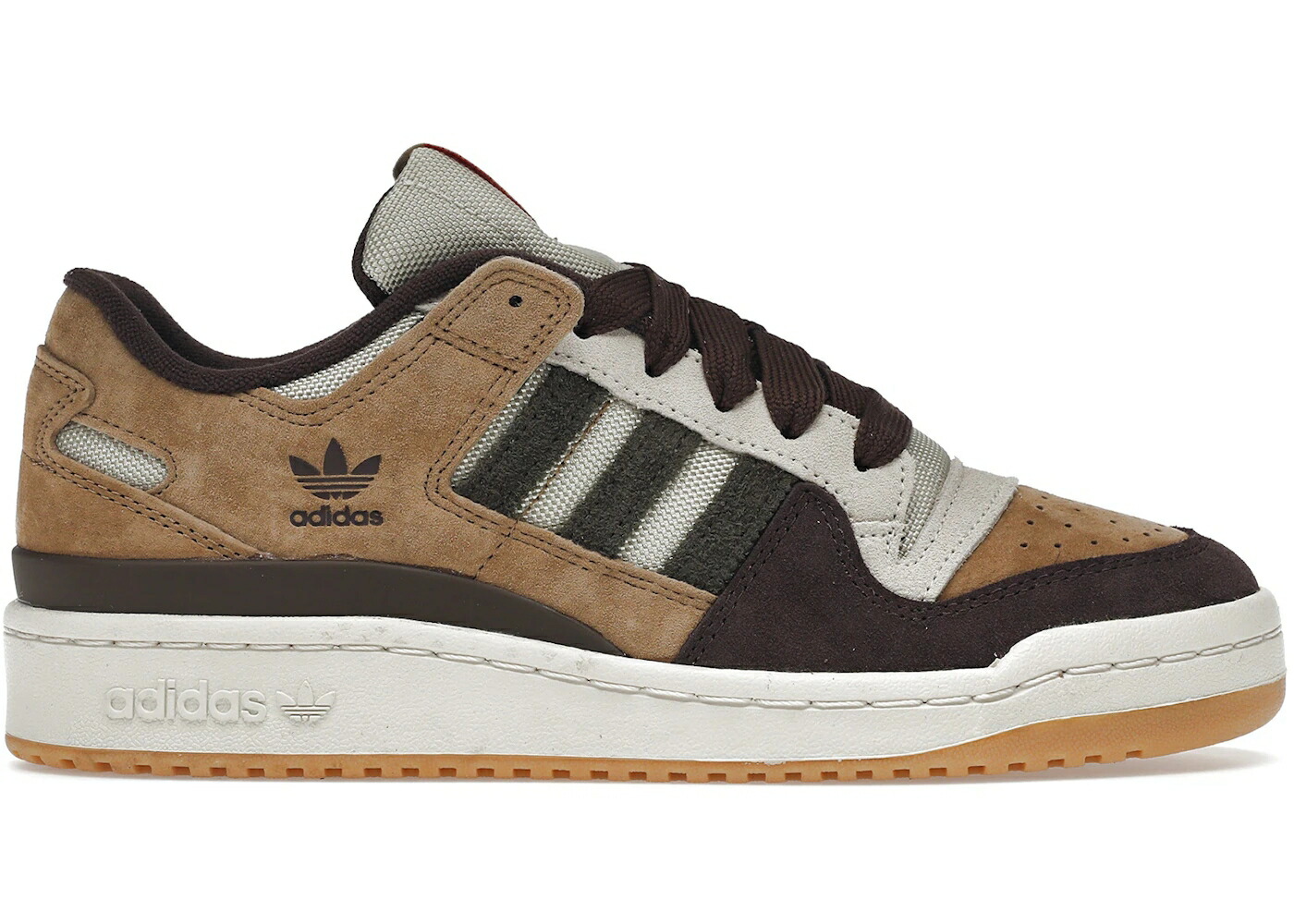 アディダス 討論会 赤銅色 赤銅色 スニーカー メンズ ADIDAS FORUM 84 LOW BRANCH BROWN / ALUMINIUM BRANCH BROWN