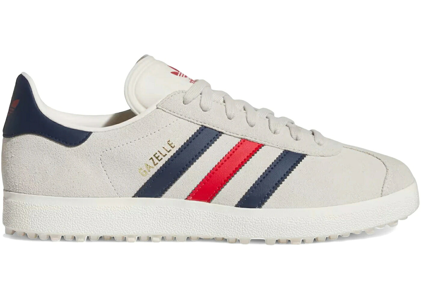 アディダス ガゼル ゴルフ ナイト爵 藍色 インディゴ スニーカー メンズ ADIDAS GAZELLE SPIKELESS GOLF ALUMINA NIGHT INDIGO BETTER SCARLET / ALUMINA NIGHT INDIGO BETTER