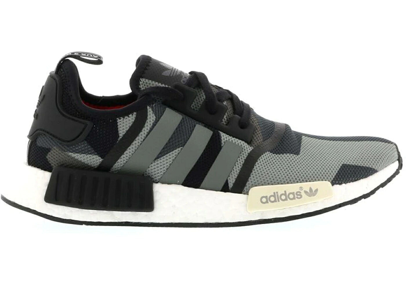 アディダス 黒いこと 黒いこと 家鴨柄 中核グループ 白いこと 白いこと スニーカー メンズ ADIDAS NMD R1 GEOMETRIC BLACK CAMO / CORE BLACK CORE BLACK CORE WHITE