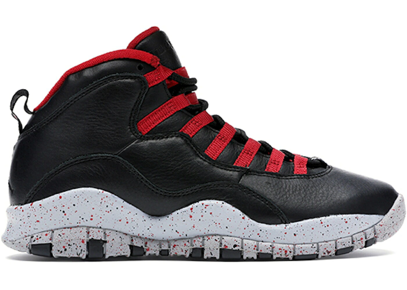 ナイキ ジョーダン 黒いこと 黒いこと 赤 赤いこと 薄墨色 薄墨色 スニーカー メンズ JORDAN 10 RETRO PSNY BLACK / BLACK GYM RED WOLF GREY