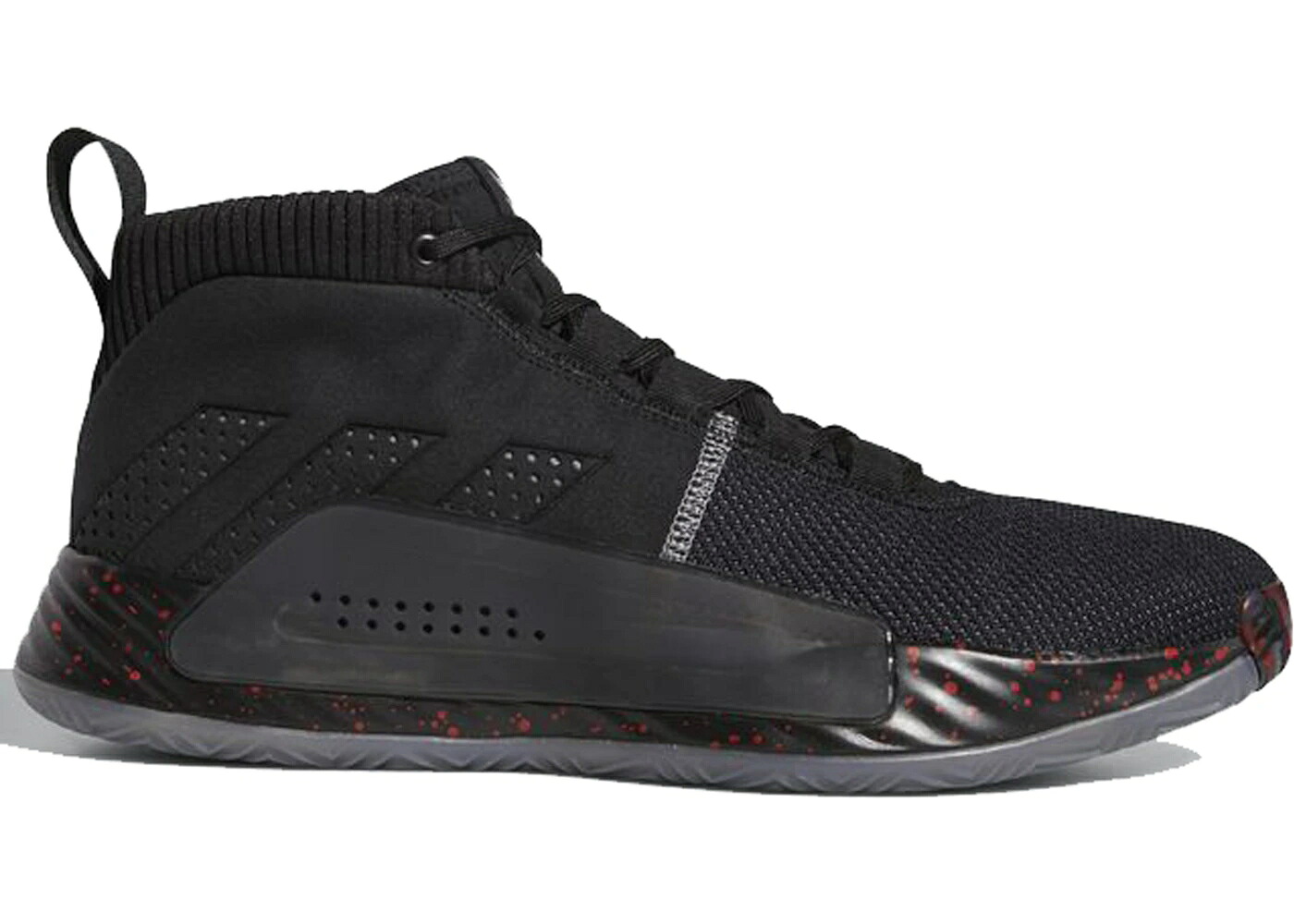 アディダス 黒色 ブラック 灰色 グレー ナイト スニーカー メンズ ADIDAS DAME 5 AWAY / BLACK GREY NIGHT METALLIC｜スニケス
