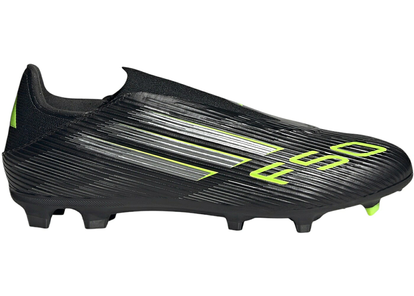 アディダス ステルス 中核グループ 黒いこと 黒いこと スニーカー メンズ ADIDAS F50 LEAGUE LACELESS FG/MG ELECTRIC STEALTH PACK / CORE BLACK IRON METALLIC LUCID