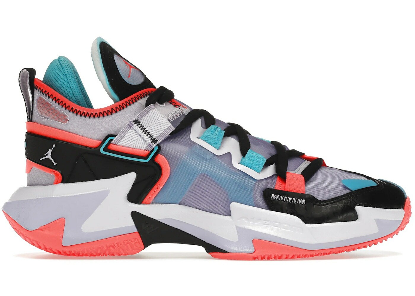 ナイキ ジョーダン 紫 相撲取り草 クリムゾン シアン 黒いこと 黒いこと ZER0.5 スニーカー メンズ JORDAN WHY NOT CHILDHOOD / VIOLET CRIMSON CYAN BLACK
