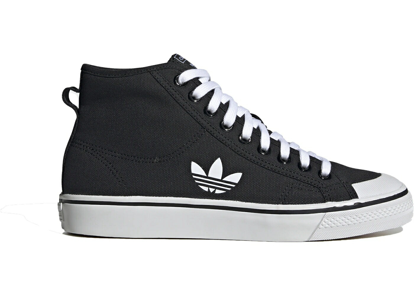 アディダス 黒いこと 黒いこと 中核グループ 白いこと 白いこと スニーカー メンズ ADIDAS NIZZA HI BLACK / BLACK CORE BLACK CLOUD WHITE