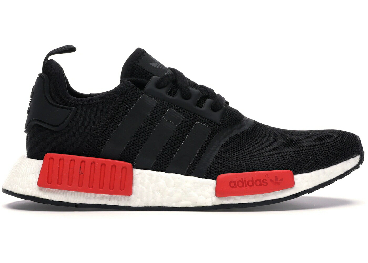 アディダス 黒いこと 黒いこと 赤 赤いこと スニーカー メンズ ADIDAS NMD R1 BLACK RED / BLACK RED