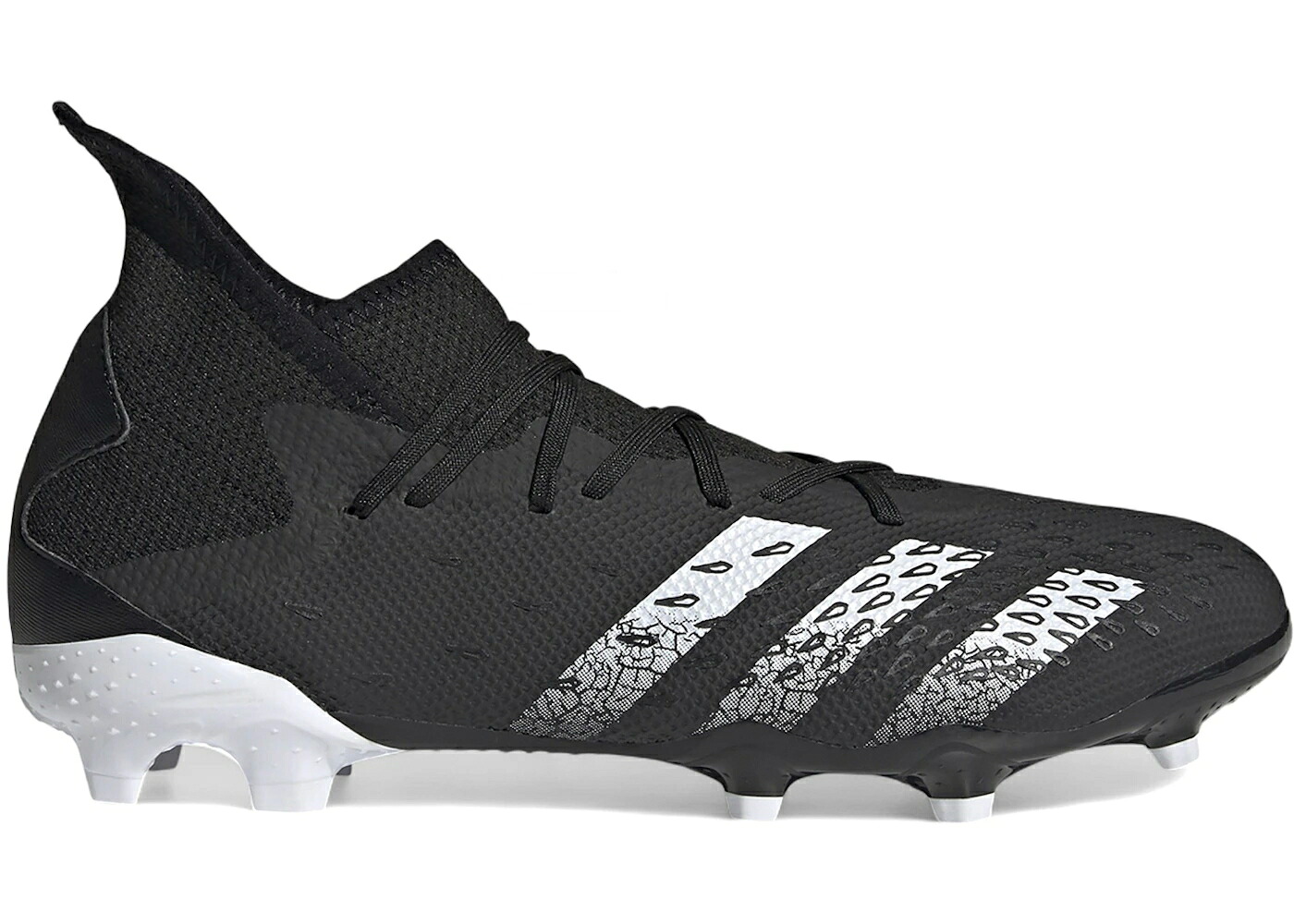 アディダス プレデター 黒色 ブラック 白色 ホワイト コア FREAK.3 スニーカー メンズ ADIDAS PREDATOR FG DEMONSCALE BLACK WHITE / CORE BLACK CLOUD WHITE CORE｜スニケス