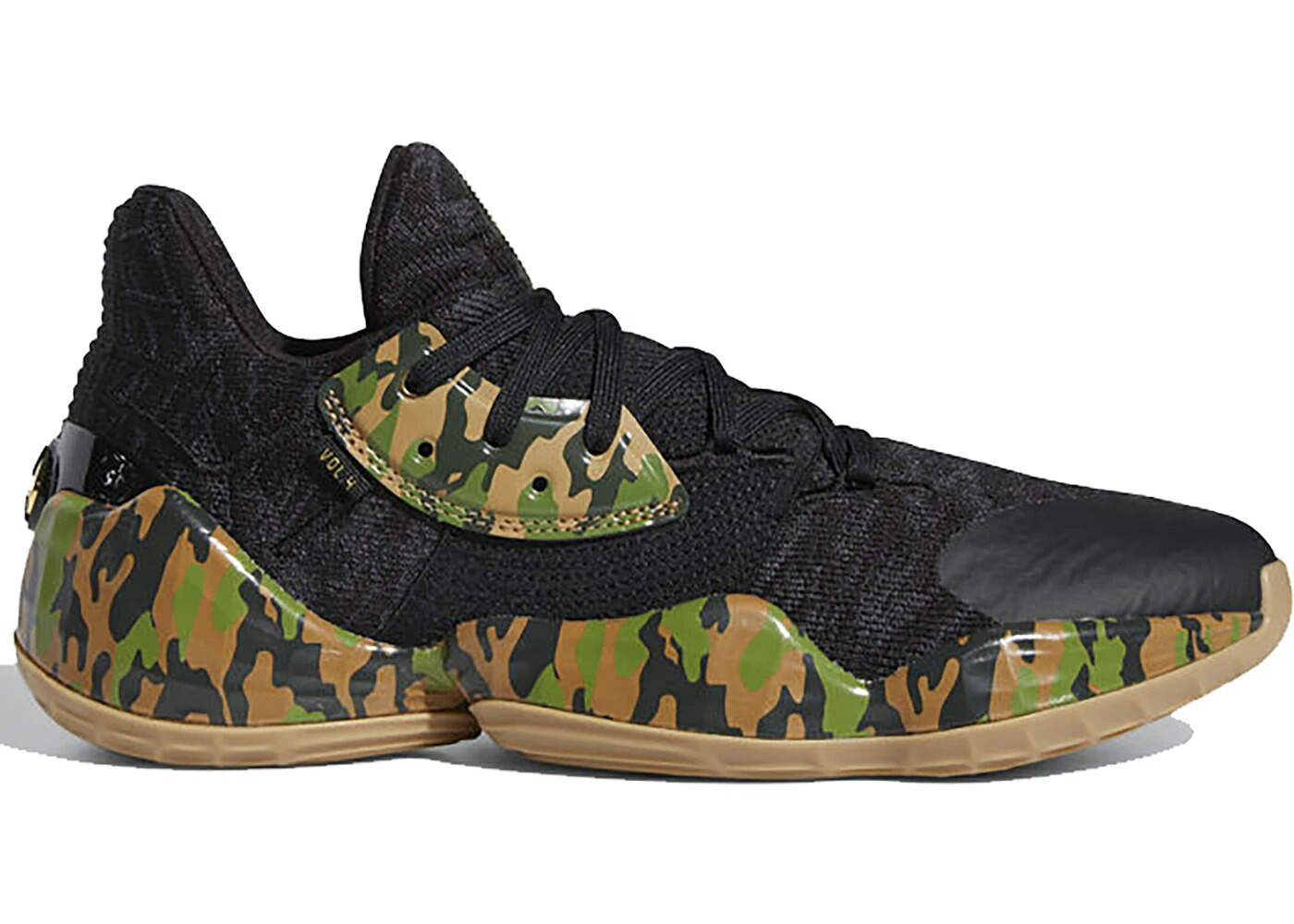 アディダス ハーデン 黒色 ブラック カモ柄 コア テック オリーブ レジェンド VOL. スニーカー メンズ ADIDAS HARDEN 4 BLACK CAMO / CORE BLACK TECH OLIVE LEGEND