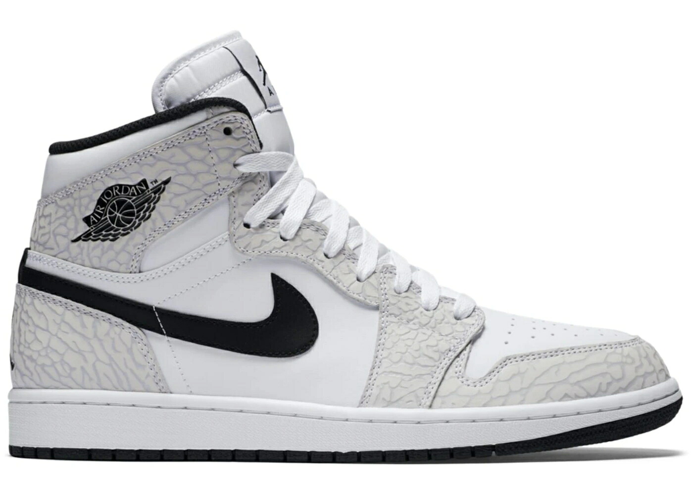 ナイキ ジョーダン 白いこと 白いこと エレファント 純一無雑 プラチナム スニーカー メンズ JORDAN 1 RETRO WHITE ELEPHANT PRINT / WHITE PURE PLATINUM