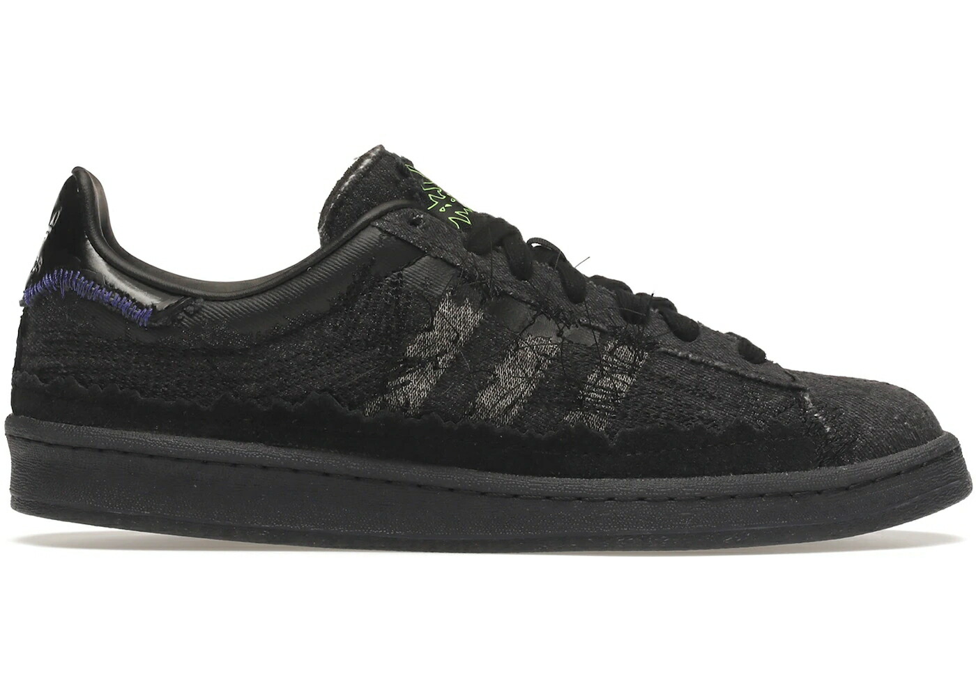 アディダス キャンパス 子供用 コア 黒色 ブラック スニーカー メンズ ADIDAS CAMPUS 80S YOUTH OF PARIS / CORE BLACK CORE BLACK CORE BLACK
