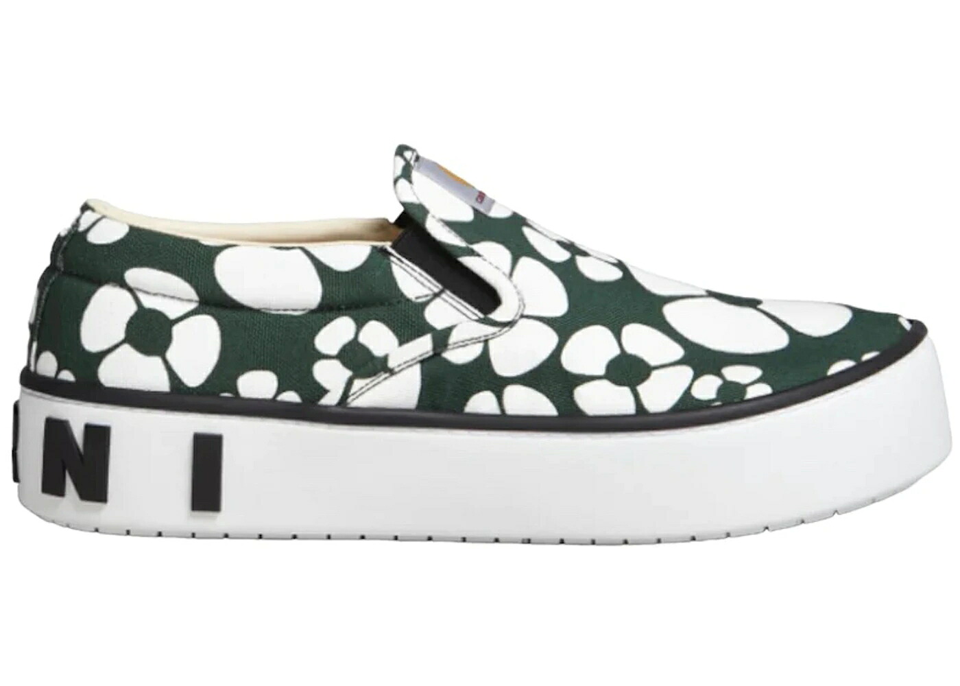 マルニ スリッポン 緑 グリーン 白色 ホワイト スニーカー メンズ MARNI PAW SLIP-ON CARHARTT WIP GREEN / GREEN WHITE