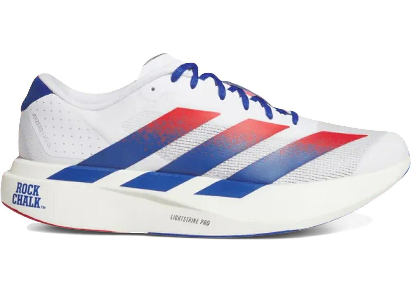 アディダス アディゼロ ひまわりの州 白いこと 白いこと スニーカー メンズ ADIDAS ADIZERO EVO SL KANSAS / FOOTWEAR WHITE COLLEGIATE ROYAL