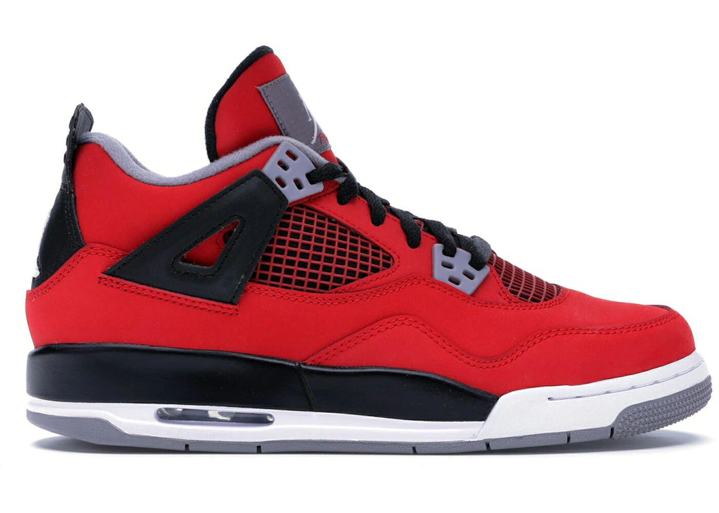 ナイキ ジョーダン ファイア 赤 レッド 白色 ホワイト 黒色 ブラック 灰色 シメント グレー ジュニア キッズ JORDAN 4 RETRO TORO BRAVO (GS) / FIRE RED WHITE BLACK CEMENT GREY ベビー マタニティ スニー|スニケス