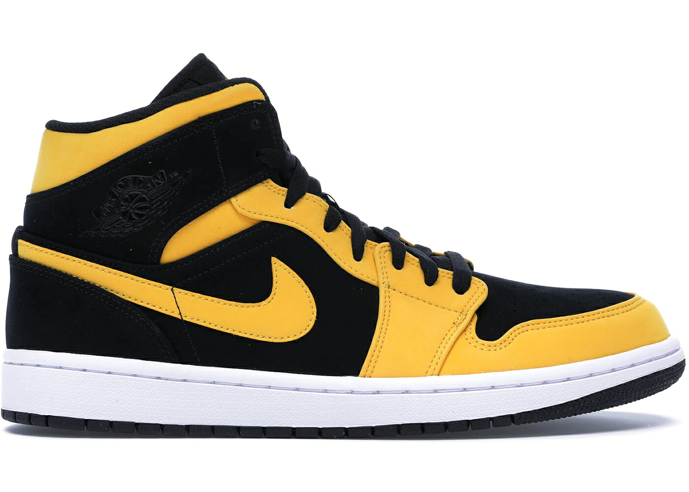 ナイキ ジョーダン ミッド 意趣晴らし 黒いこと 黒いこと ゴールド 白いこと 白いこと スニーカー メンズ JORDAN 1 MID REVERSE NEW LOVE / BLACK UNIVERSITY GOLD WHITE